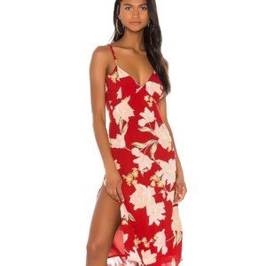 Amuse Society - Bravado Midi dress in Rouge